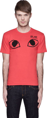 Comme des Garcons Play Red Black Eyes Logo T-Shirt