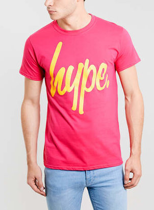 Hype Festival Pink And Yellow script T-shirt*