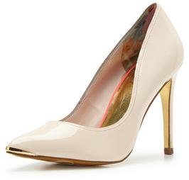 Ted Baker Thaya Leather Nude Court Shoes