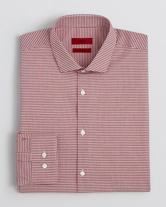 HUGO BOSS Easton Red Box Check Dress Shirt - Slim Fit