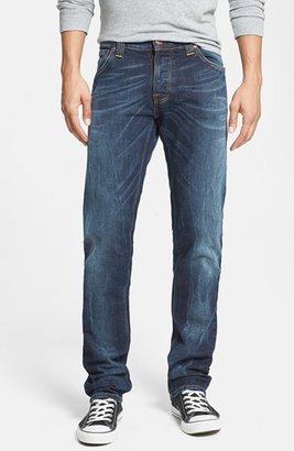 Nudie Jeans 'Grim Tim' Skinny Fit Jeans (Organic Clean Dark Blue)