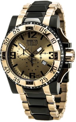 Invicta 80380 Men's Excursion Chronograph Dive Rose Gold Dial Two Tone Bracelet Watch