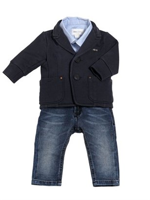 Diesel Kids - Jacket, Shirt And Jeans Outfit Set