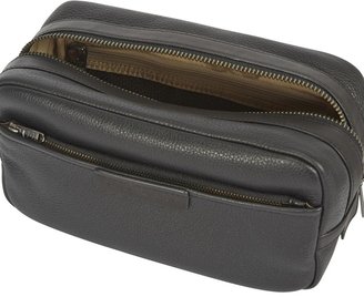 Marc by Marc Jacobs Black grained leather wash bag
