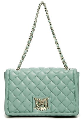 Love Moschino Quilted Chain Strap Soulder Bag in Light Blue