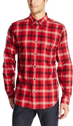 7 For All Mankind Men's Brushed Flannel Plaid Button-Front Shirt