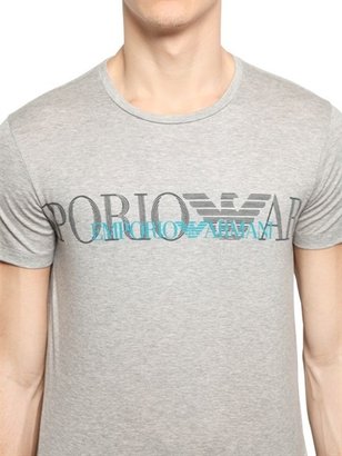 Emporio Armani Logo Cotton Jersey T-Shirt