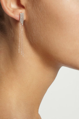 Monica Vinader Rose gold-plated diamond earrings
