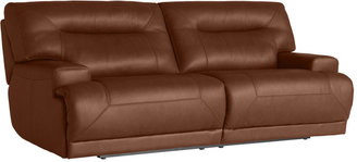 Ricardo Leather Reclining Sofa, Power Recliner 88"W x 44"D x 38"H