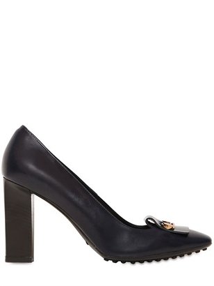 Tod's 90mm Safety Pin Patent & Leather Pumps