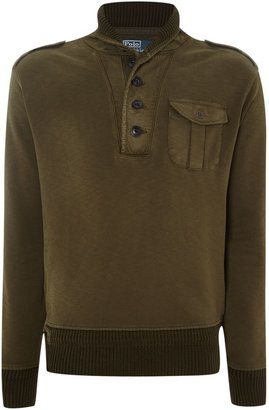 Polo Ralph Lauren Men's Chunky half button sweatshirt