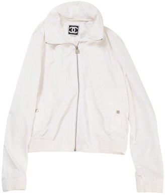 Chanel White Polyester Coat