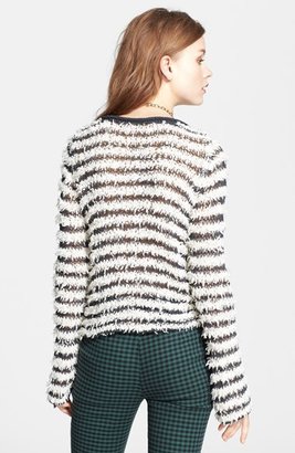 Free People Textured Stripe Pullover