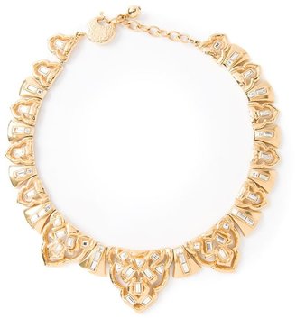 Saint Laurent VINTAGE glam crystal necklace