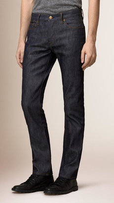 Burberry Relaxed Fit Mercerised Selvedge Jeans