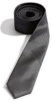GUESS Black Tonal Striped Panel Tie