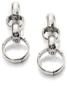 John Hardy Bamboo Sterling Silver Chain Drop Earrings