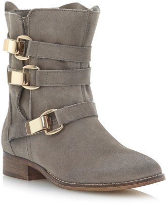 Steve Madden Haggle-suede buckle slouch boots