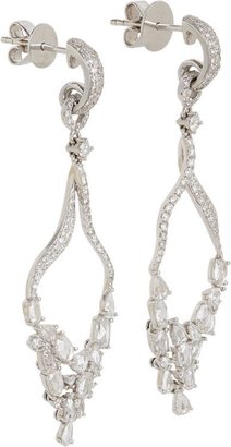 Zoe Diamond & White Gold Grapes Earrings-Colorless