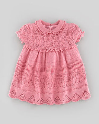 Ralph Lauren Childrenswear Pointelle-Knit Dress, Fall Rose Heather, 9-24 Months
