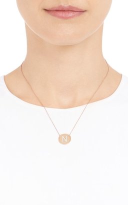 Jennifer Meyer Women's Initial Pendant Necklace-Colorless