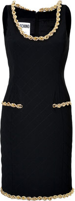 Moschino Quilted Sheath with Chainlink Trim
