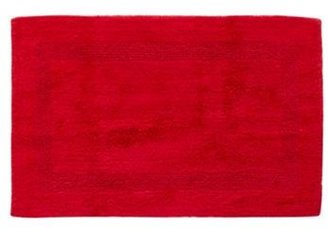 Home Collection Dark red reversible bathroom mat