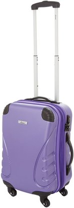 Linea Shell purple 2 wheel hard cabin suitcase