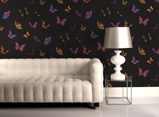 Graham & Brown Black flutter by wallpaper