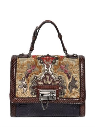 Dolce & Gabbana Monica Brocade & Ayers Top Handle Bag