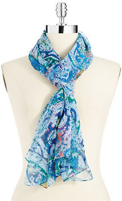 Collection 18 Paisley Patterned Wrap Scarf