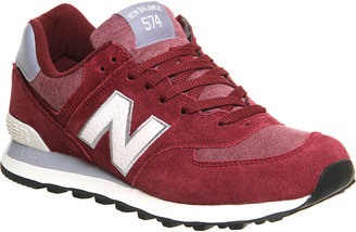 New Balance 574 leather trainers