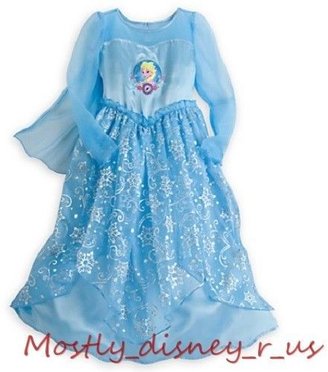 Snow Queen NEW Disney Store Exclusive Frozen Princess Elsa Pajamas Nightgown PJ