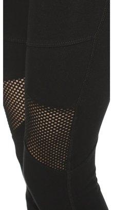 So Low SOLOW Cropped Leggings with Mesh