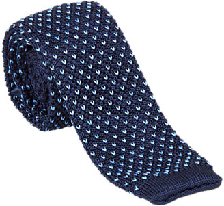 Ben Sherman Tailoring Birdseye Knitted Tie, Peacoat Blue