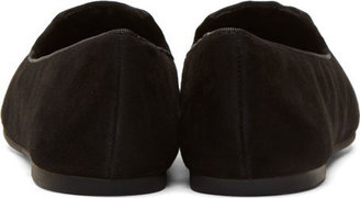 Marc by Marc Jacobs Black Nubuck Cat Loafers