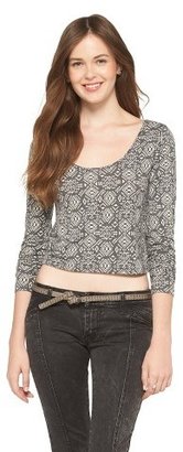 Mossimo Long Sleeve Knit Crop Top