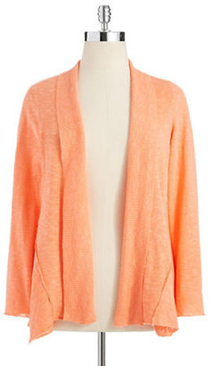 Eileen Fisher PLUS Plus Shaped Open Front Cardigan