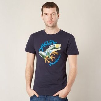 Oakley Navy frog printed lens t-shirt