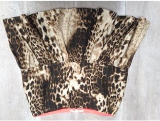Maje Leopard print Linen Skirt