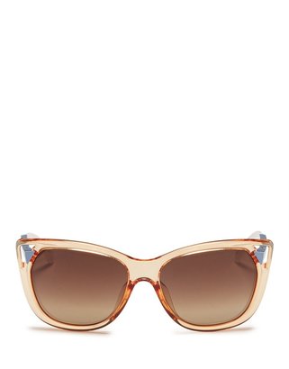Christian Dior Contrast temple oversized cat eye sunglasses