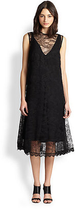 Rachel Comey Sona Sheer Lace-Overlay Dress