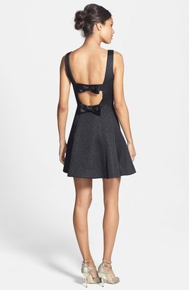 Erin Fetherston ERIN 'Veronica' Back Bow Detail Jacquard Fit & Flare Dress