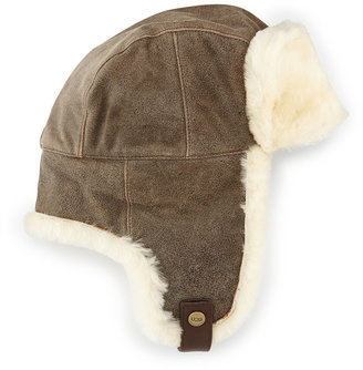UGG Shearling Trapper Hat, Bomber Chocolate