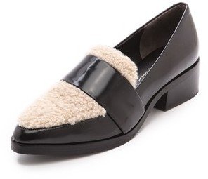 3.1 Phillip Lim Quinn Loafers with Shearling Trim