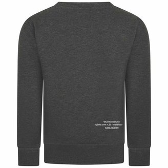 Neil Barrett Neil BarrettBoys Grey Graphic Print Sweater