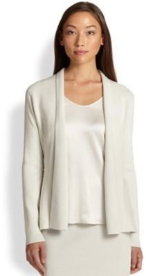 Eileen Fisher Silk/Cotton Peplum Jacket