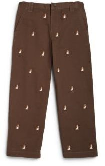Hartstrings Toddler's & Little Boy's Embroidered Brushed Twill Pants
