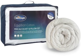 Silentnight Silent Night Egyptian Cotton double duvet & 2 pillows 10.5tog