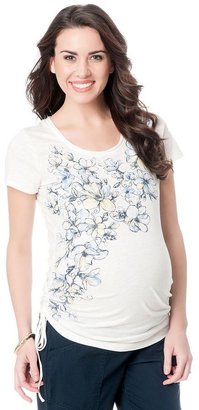 Oh Baby by motherhood TM floral ruched tee - maternity
